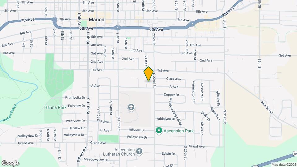275 S 21st Street Ct Map and Location Details