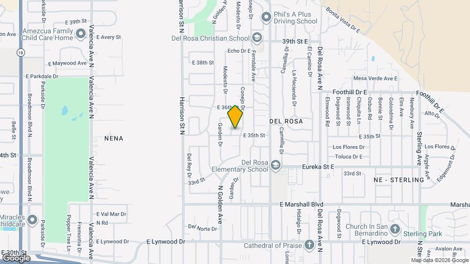 1282 E 35th St Mapa y Detalles de la Ubicación