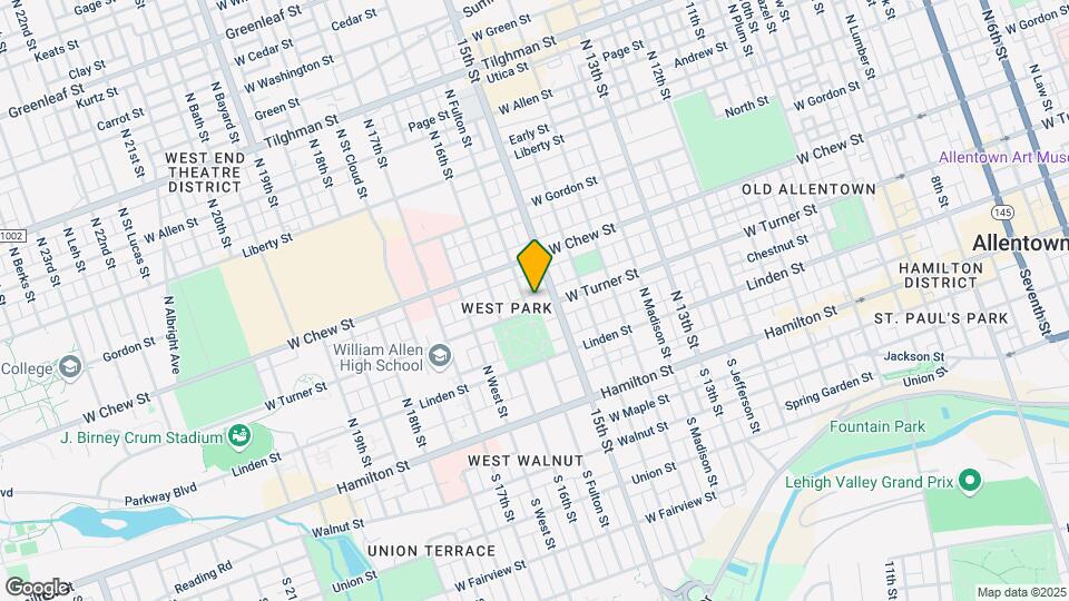 1517 W Turner St Map and Location Details
