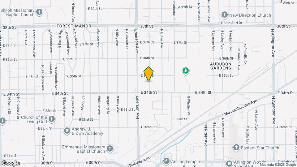 3422 N Leland Ave Map and Location Details