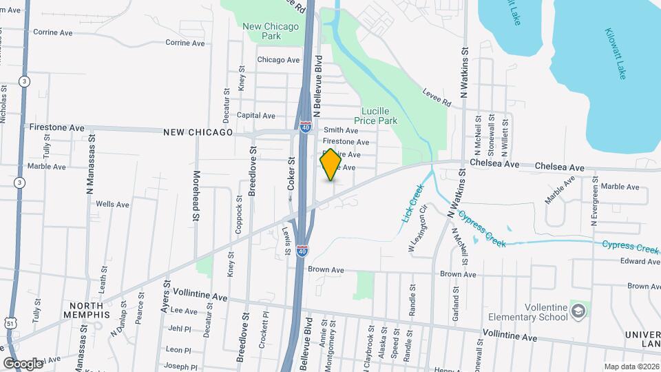 1191 Sylvan St Map and Location Details