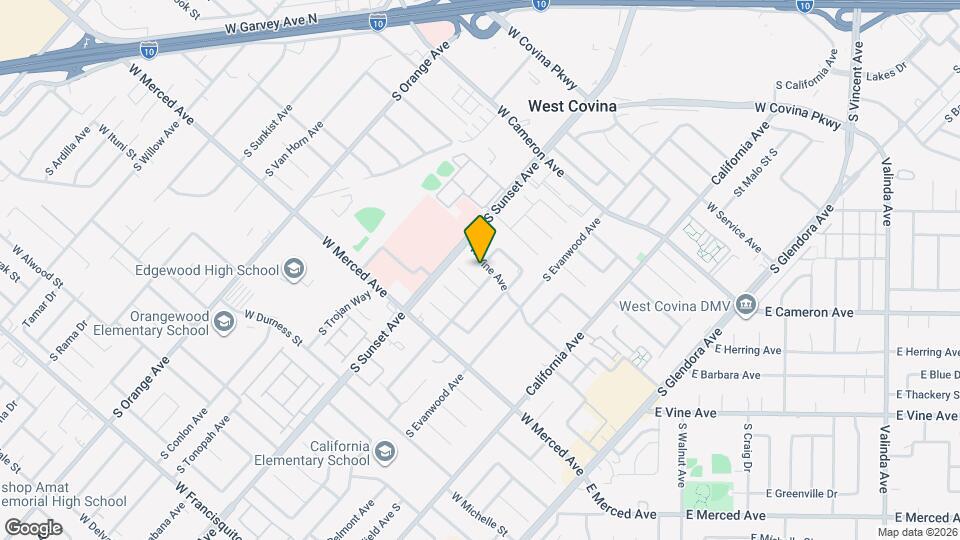 1308 W Vine Ave Map and Location Details