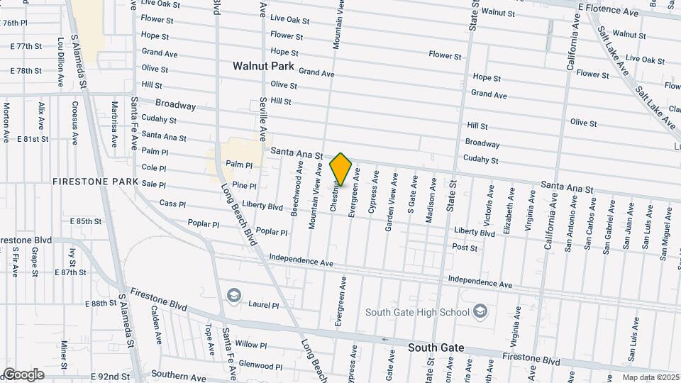 8154-8156 Chestnut Ave Mapa y Detalles de la Ubicación