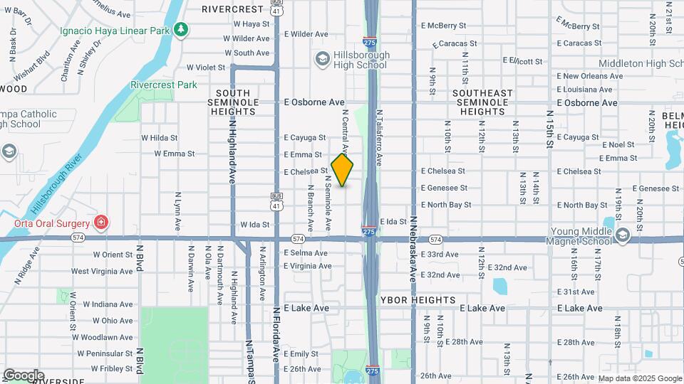 4110 N Central Ave Map and Location Details