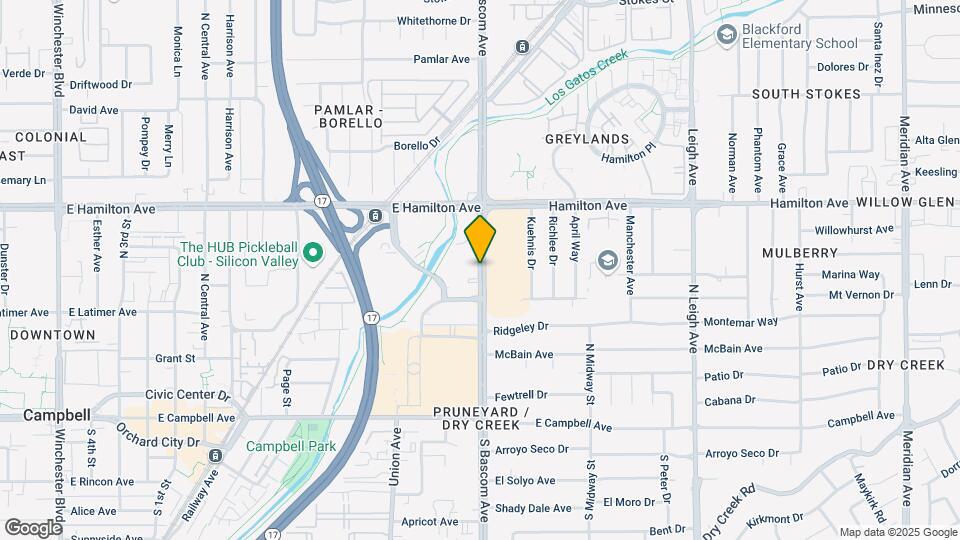 1725 S Bascom Ave Map and Location Details