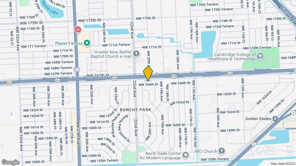 2001 NW 166th St Map and Location Details