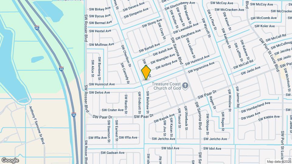 1374 SW Hunnicut Ave Map and Location Details