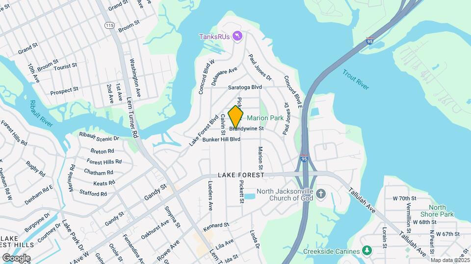 1012 Brandywine St Map and Location Details