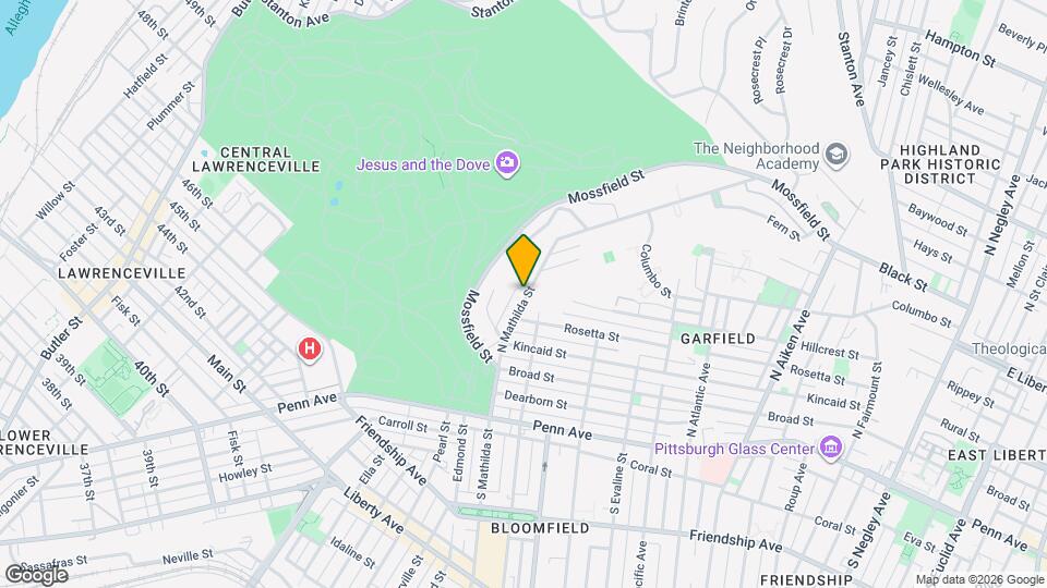 525 N Mathilda St Map and Location Details