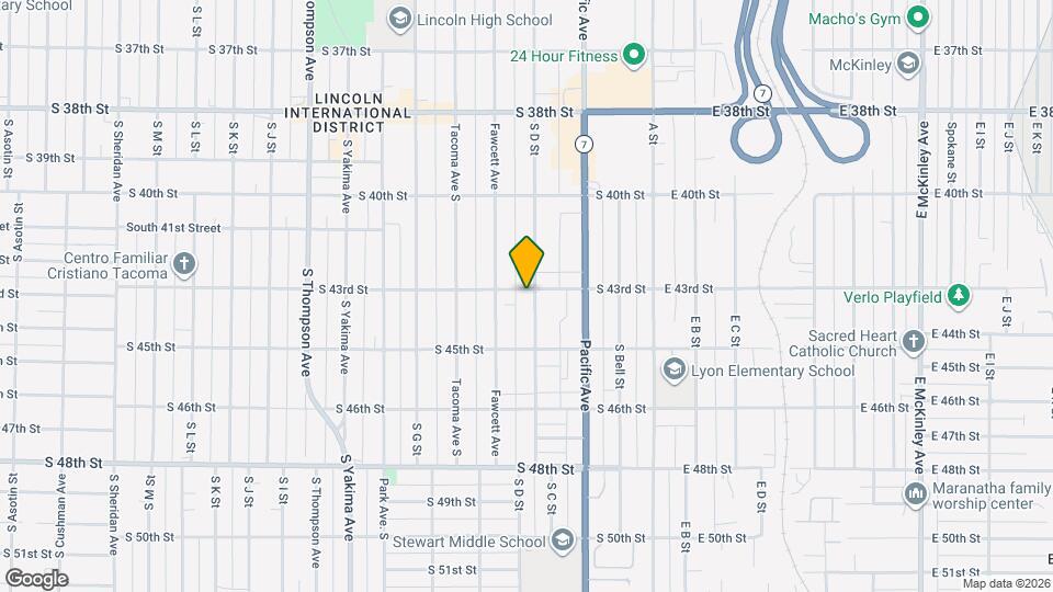 406 S 43rd St Map and Location Details