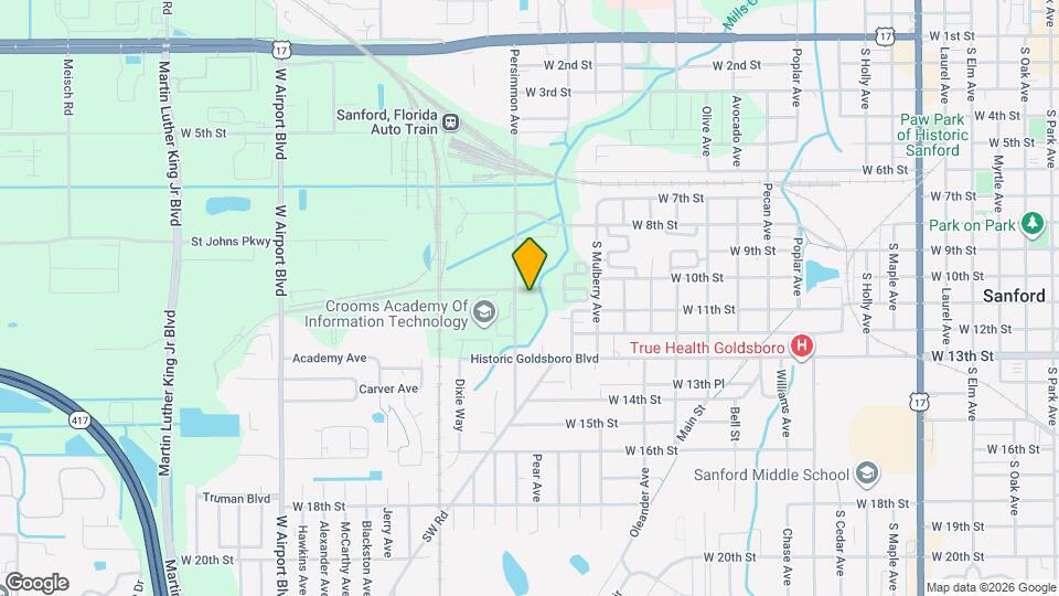 1013 S Persimmon Ave Map and Location Details