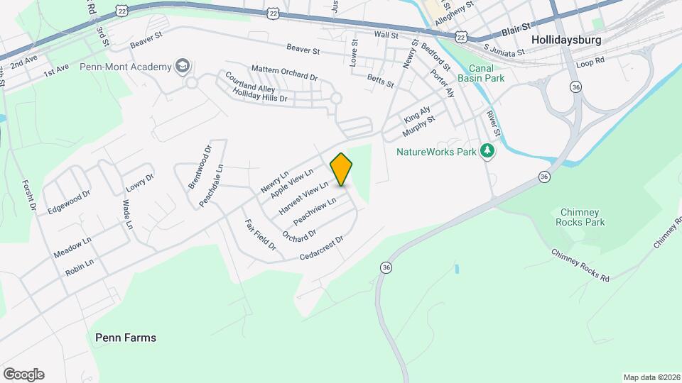 586 Peachview Ln Map and Location Details