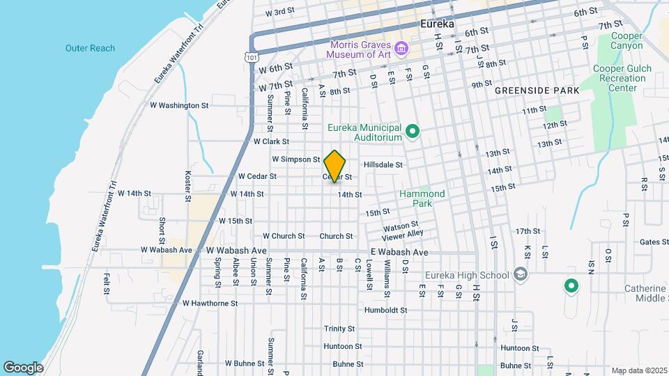 1324 B St Mapa y Detalles de la Ubicación