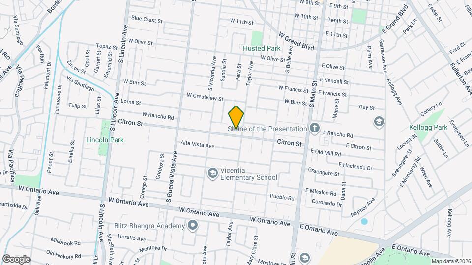 611 Citron St Mapa y Detalles de la Ubicación