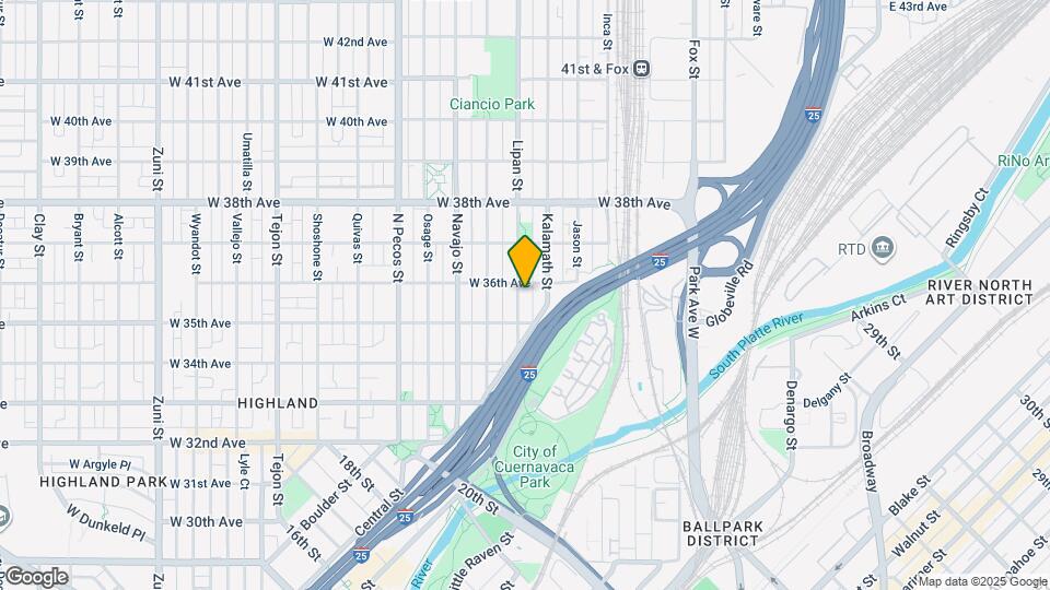 3546 Lipan St Map and Location Details
