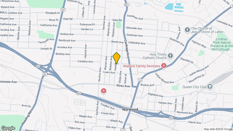 5228 Hunter Ave Map and Location Details