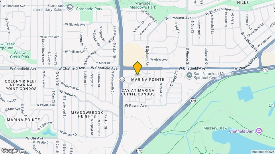 8327 S Upham Way Map and Location Details