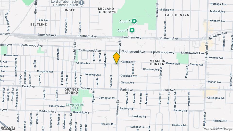3019 Carnes Ave Map and Location Details