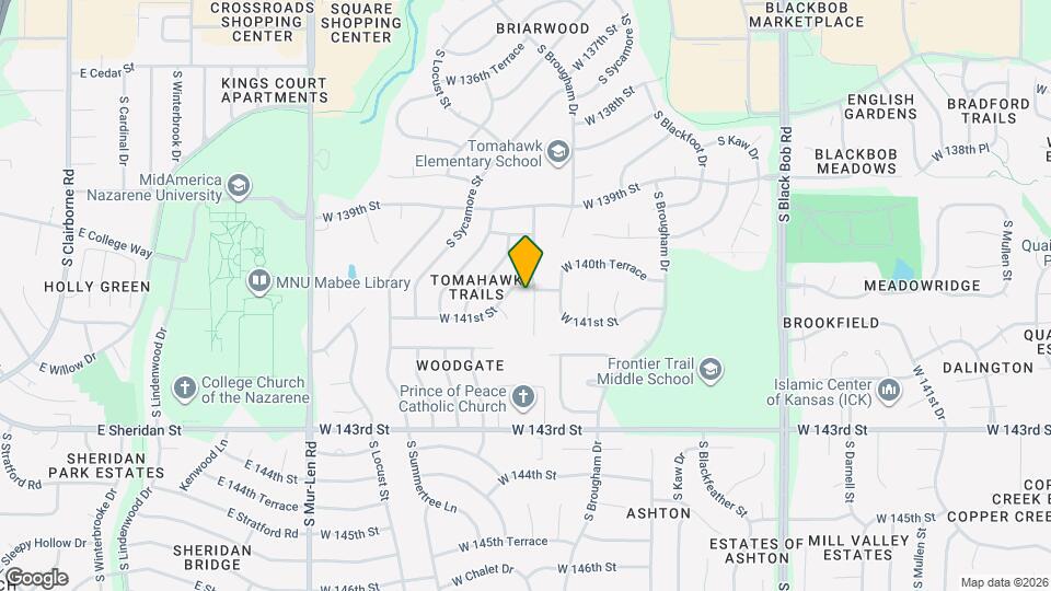 14000 S Tomahawk Dr, Unit 2 Map and Location Details