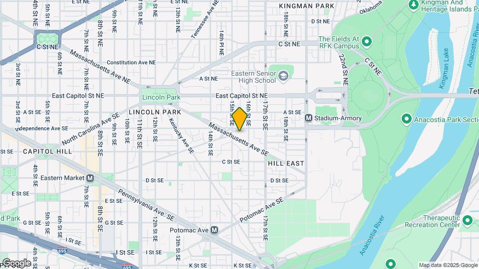 1518 Massachusetts Ave SE Map and Location Details