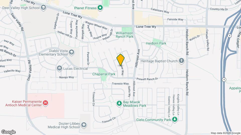 5144 Pioneer Way Map and Location Details