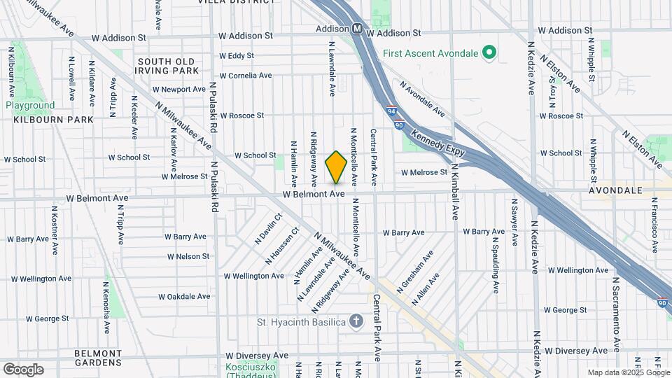 3207 N Lawndale Ave Map and Location Details