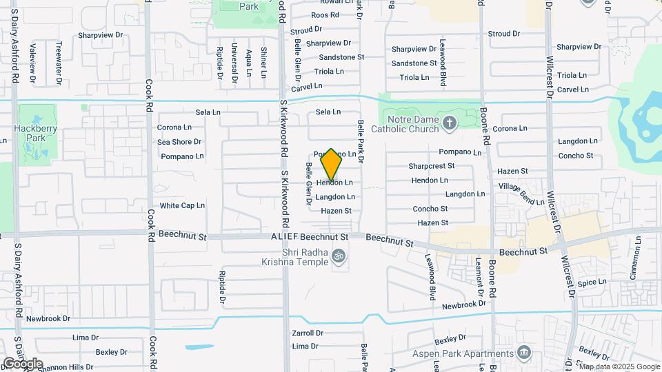 11703 Hendon Ln Map and Location Details