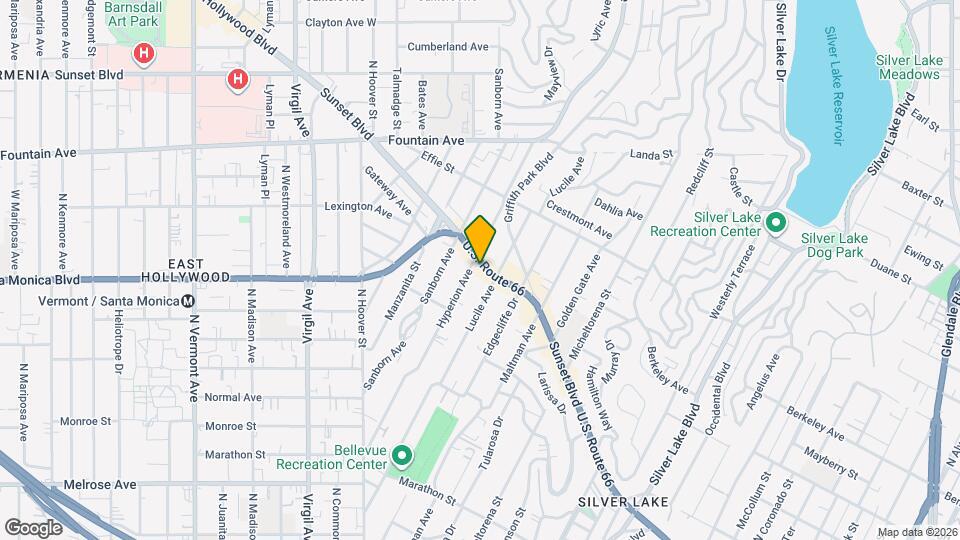 3814-3824 W Sunset Blvd Map and Location Details