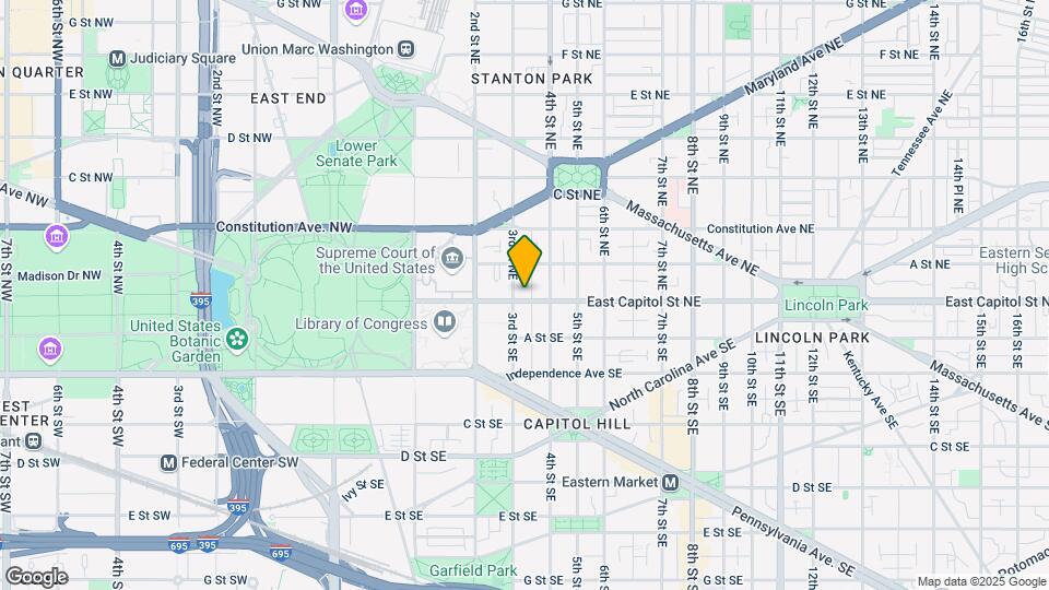 308 E Capitol St NE Map and Location Details