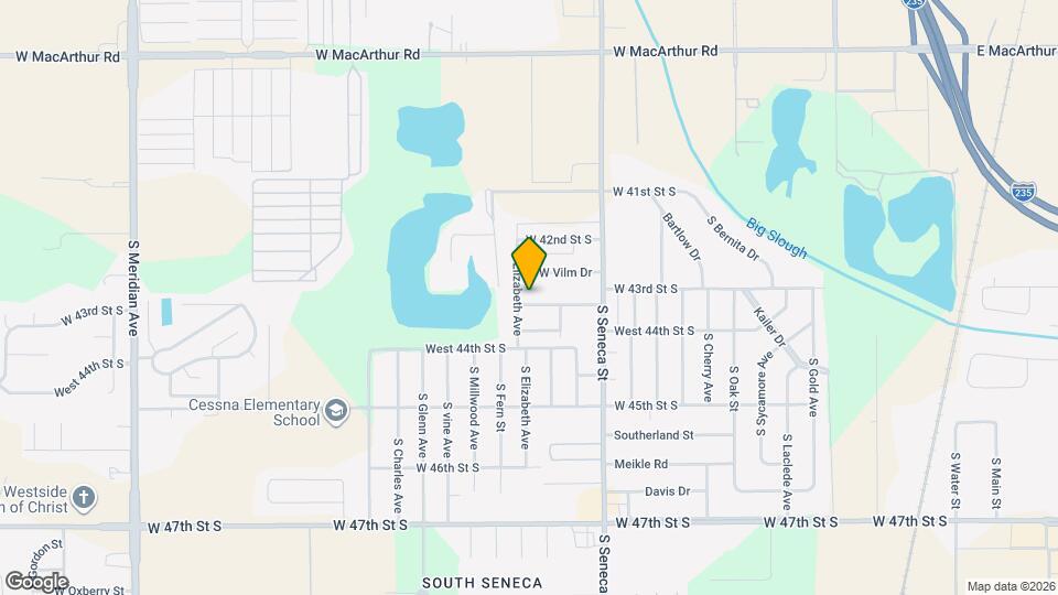 1230 W 43rd St S Map and Location Details