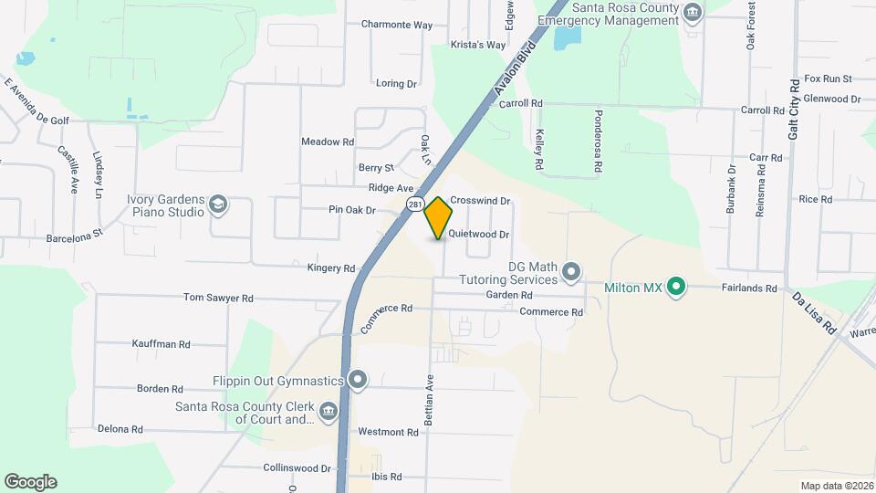 4219 Crosswind Dr Map and Location Details