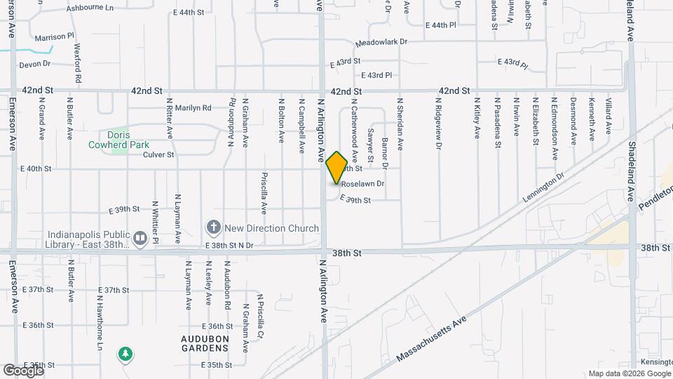 3912 N Webster Ave Map and Location Details