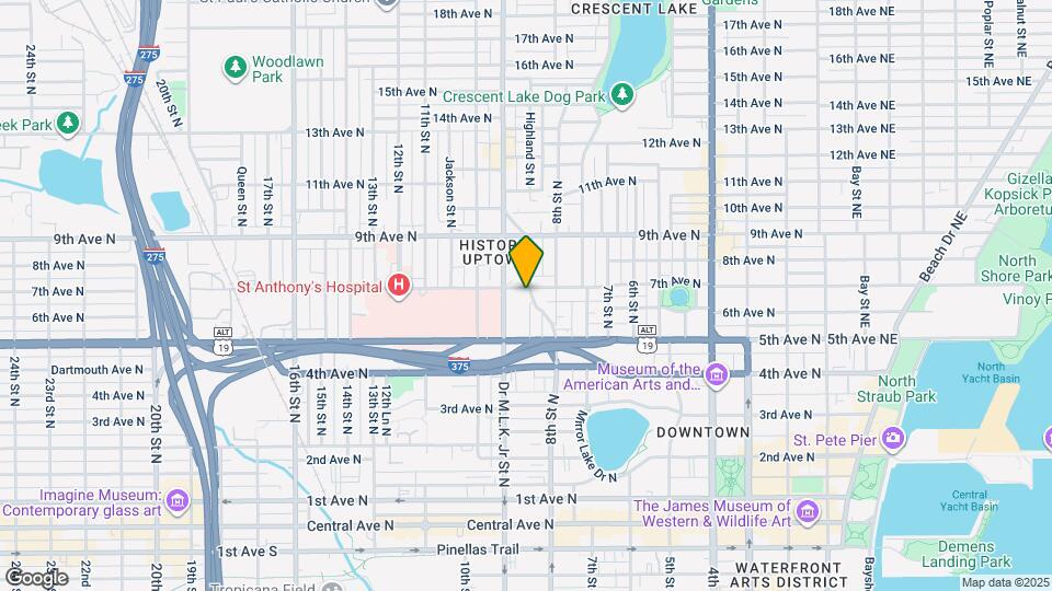 626 Highland St N Map and Location Details