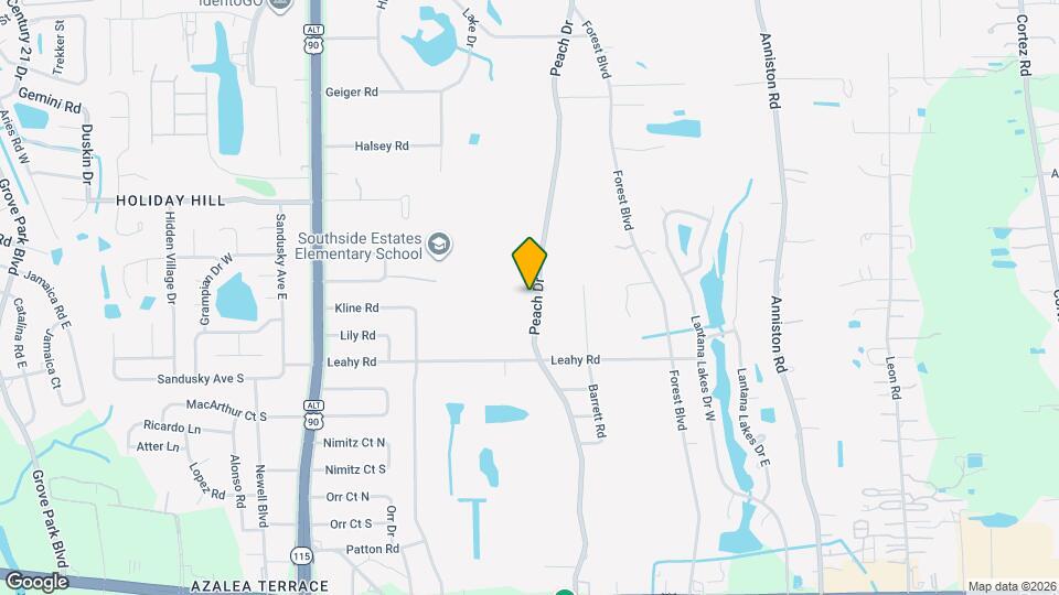 2514 Peach Dr Map and Location Details