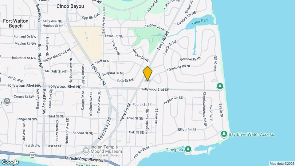 305 Okaloosa Rd NE Map and Location Details
