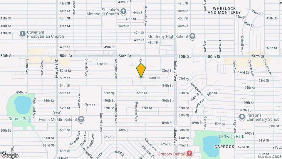 5308 Kenosha Ave Map and Location Details