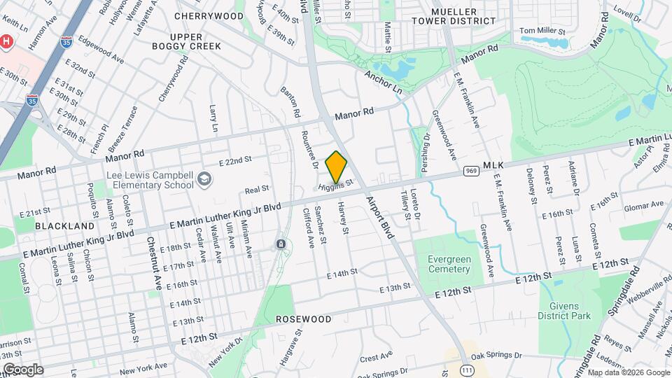 2943 Higgins St Map and Location Details