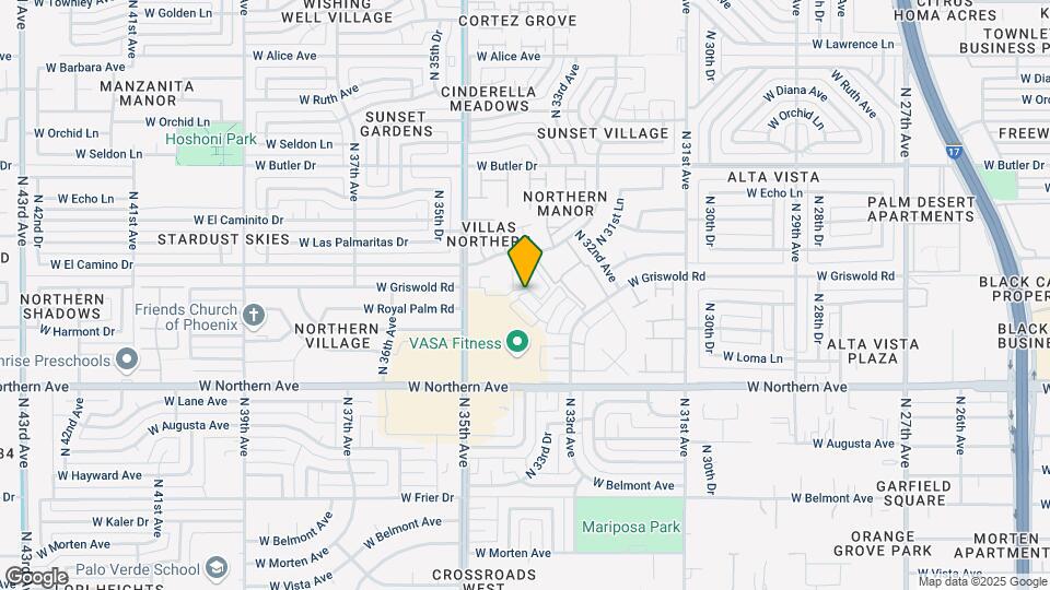 3364 W Harmont Dr Map and Location Details