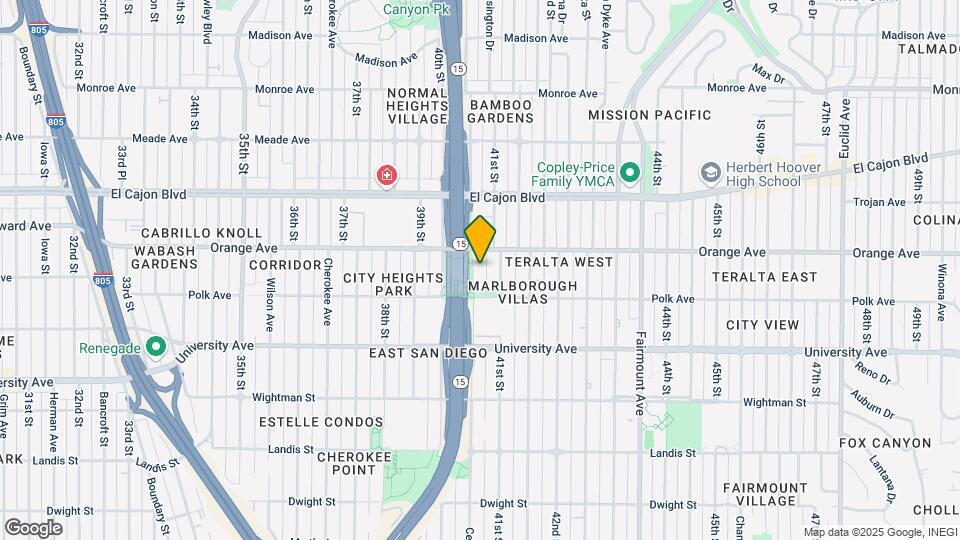 4153-4159 Central Ave Mapa y Detalles de la Ubicación
