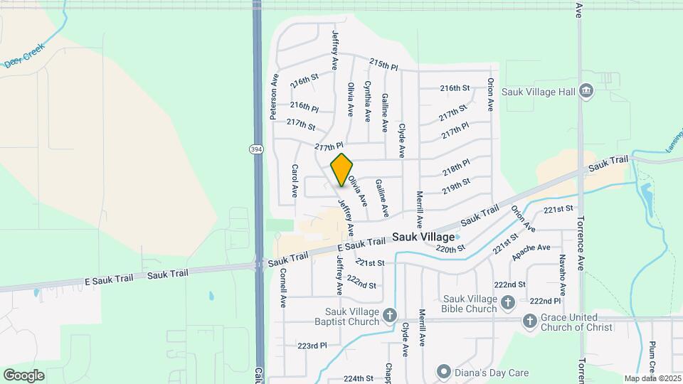 21901 Jeffrey Ave Map and Location Details