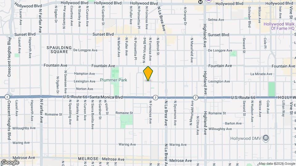 1159 N Formosa Ave Map and Location Details
