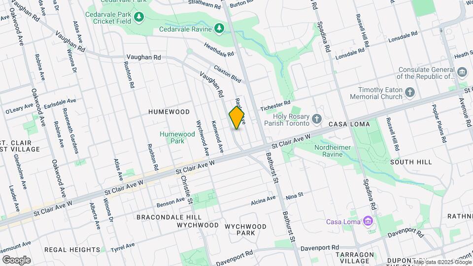 Bathurst & St. Clair Map and Location Details