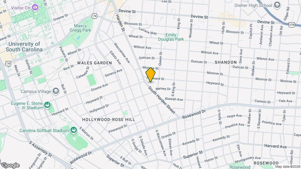 120 S Harden St, Unit A Mapa y Detalles de la Ubicación