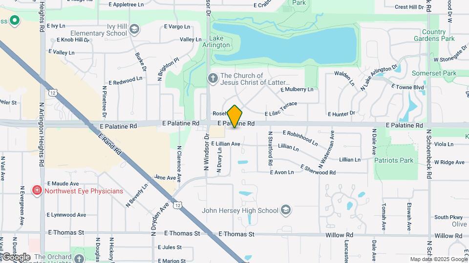 1527 E Arbor Ln Map and Location Details