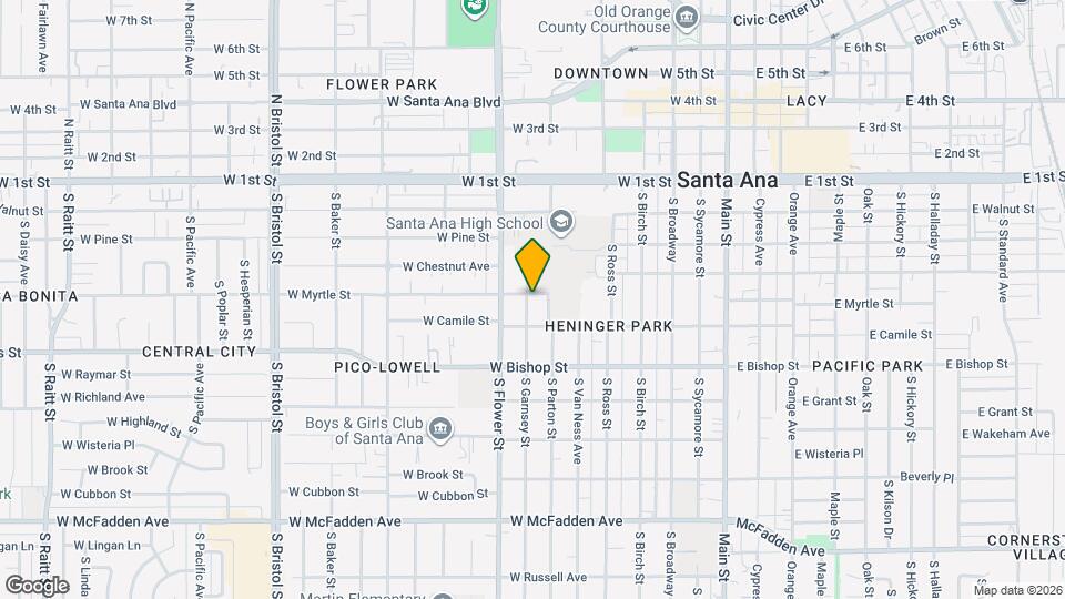 401-403 S Garnsey St, Unit 401 Map and Location Details