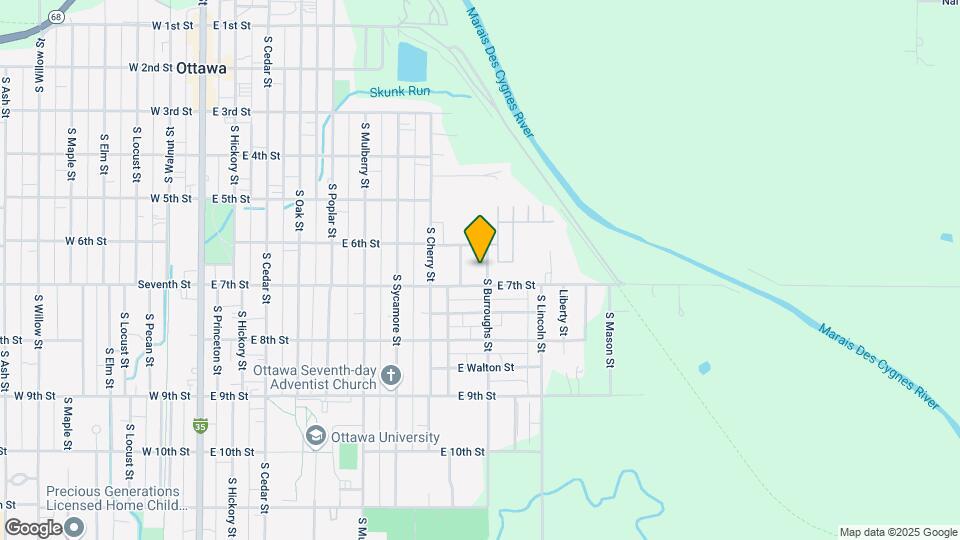 620 S Burroughs St Map and Location Details