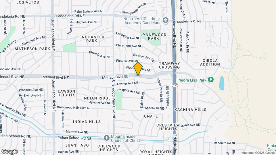12204 Menaul Blvd NE, Unit 1 Map and Location Details