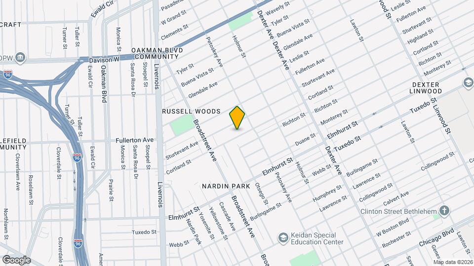4268 Cortland St Mapa y Detalles de la Ubicación