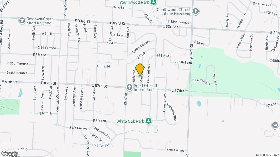 8608 Maple Ave Map and Location Details