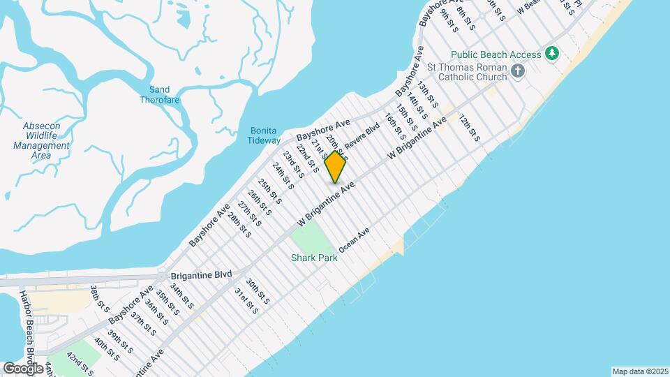 2105 W Brigantine Ave Map and Location Details